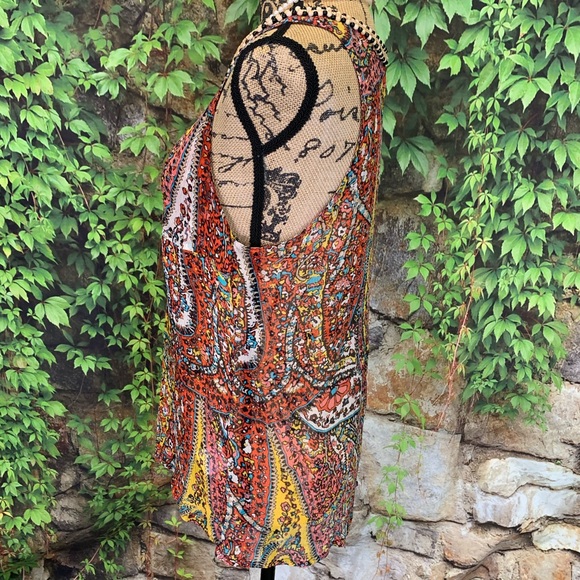 JOIE Silk Chiffon Semi-Sheer Tank, M - Picture 5 of 11